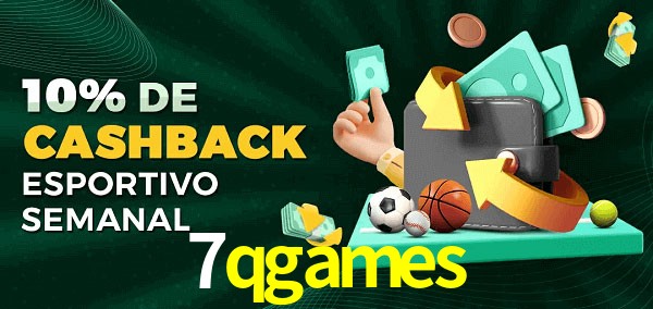 10% de bônus de cashback na 7qgames